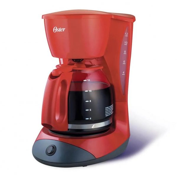 CAFETERA OSTER 12 TAZAS FILTRO PERMANENTE COLOR ROJO