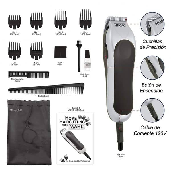 CORTADORA DE CABELLO WAHL DE 13 PIEZAS. MINI PRO