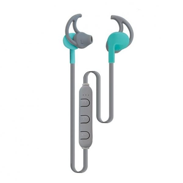 AUDIFONO MITZU BLUETOOTH RECARGABLE MANOS LIBRES GRIS/VERDE