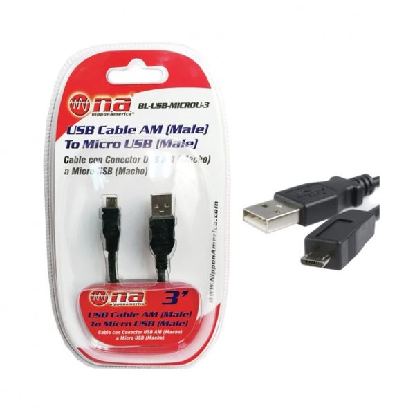 CABLE NIPPON AMERICA USB A MICRO USB 3'