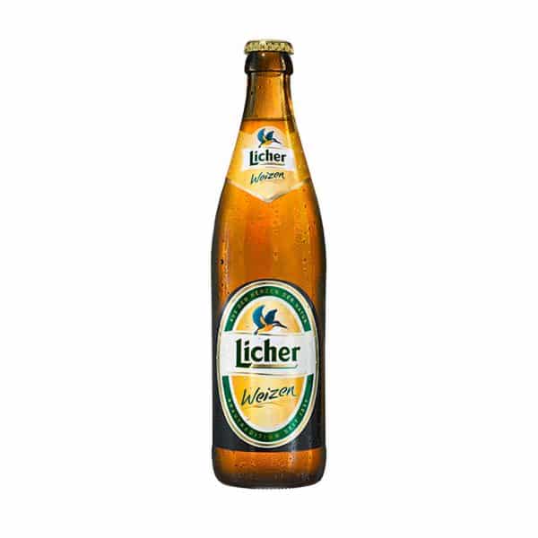 CERVEZA ALEMANA LICHER WEIZEN CAJA DE 20 BOTELLAS DE 500ML