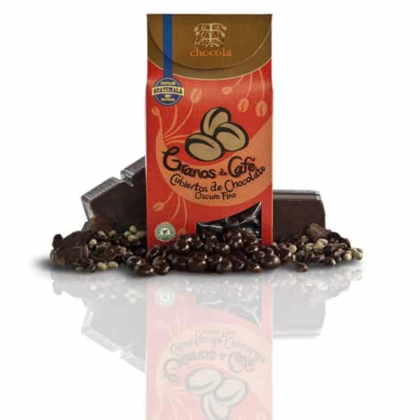 CAFÉ CUBIERTO EN CHOCOLATE OSCURO CHOCOLA (115G)