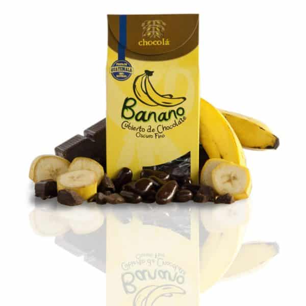 BANANO DESHIDRATADO CUBIERTO EN CHOCOLATE OSCURO CHOCOLA (115G)