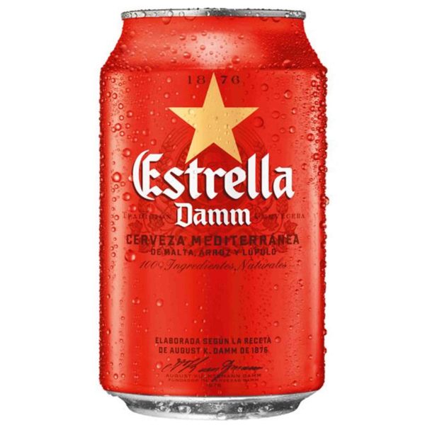 CERVEZA ESPAÑOLA ESTRELLA DAMM